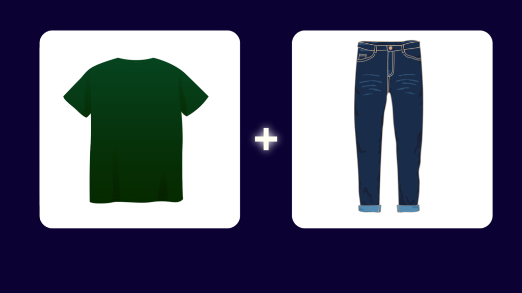 navy blue pant with green shirts