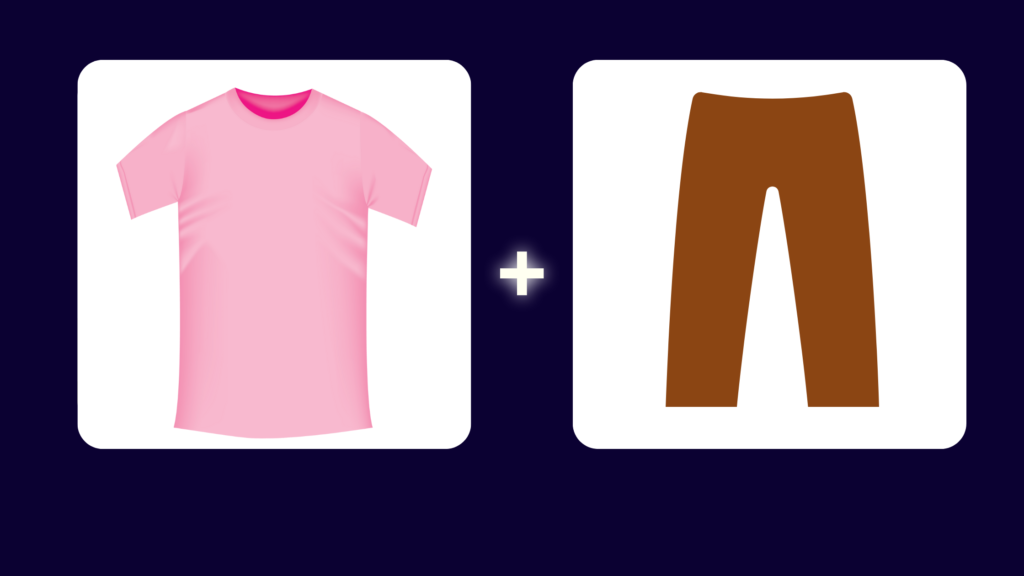 Pink Shirt Brown Pants