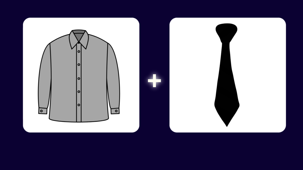 black tie with grey shirts