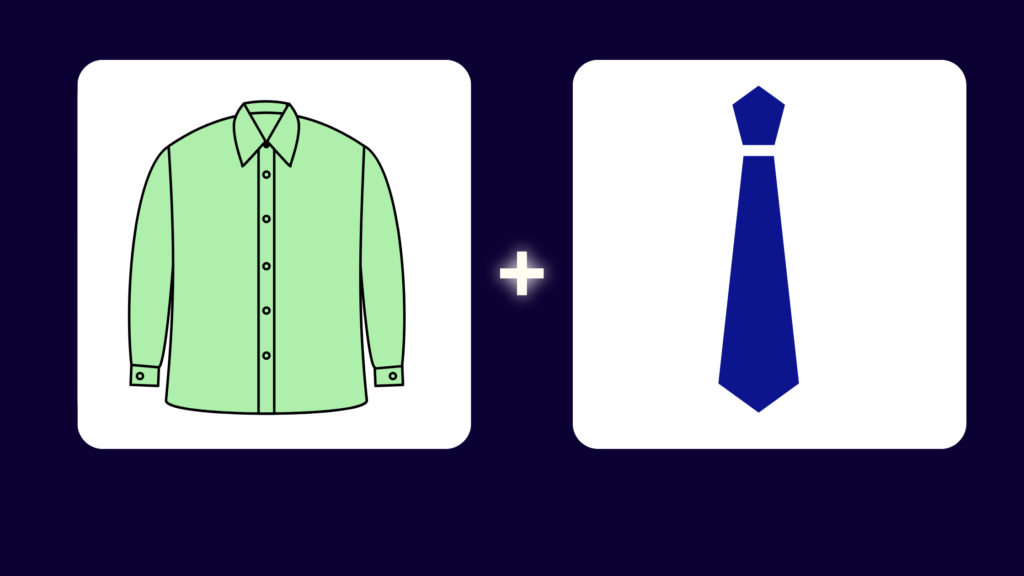 navy blue tie with green shirt